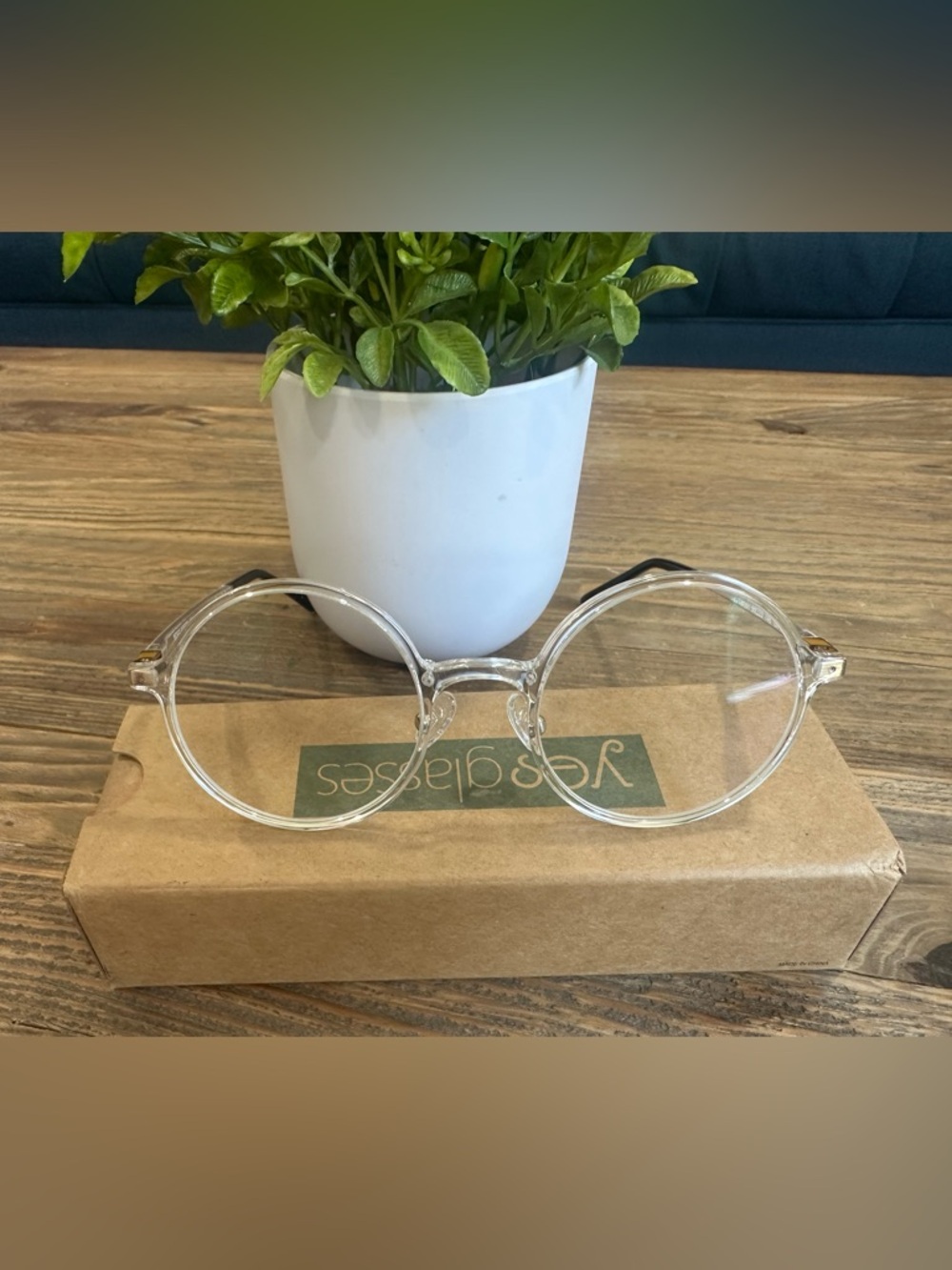 Transparent Round Frame Glasses - Clear Lens Fashion
